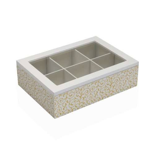Kutija za Čajeve Versa Serpentine Drvo 17 x 7 x 24 cm Cijena