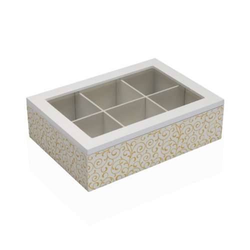 Kutija za Čajeve Versa Serpentine Drvo 17 x 7 x 24 cm Cijena
