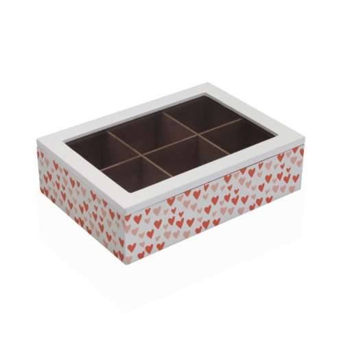 Kutija za Čajeve Versa Amore Drvo 17 x 7 x 24 cm Cijena