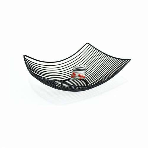 Posuda za Voće Confortime Crna Metal 31 x 23 x 10 cm (12 kom.) Cijena