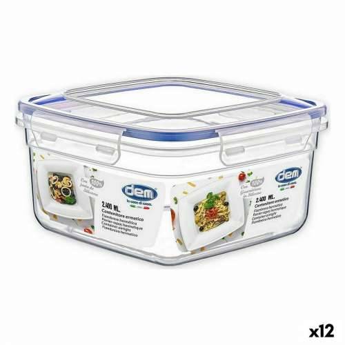 Hermetička Kutija za Ručak Dem 2,4 L 21 x 21 x 11 cm (12 kom.) Cijena