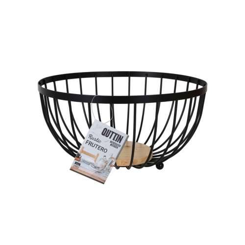 Posuda za Voće Confortime Rustic Crna 25 x 25 x 13 cm 390 cm (12 kom.) Cijena