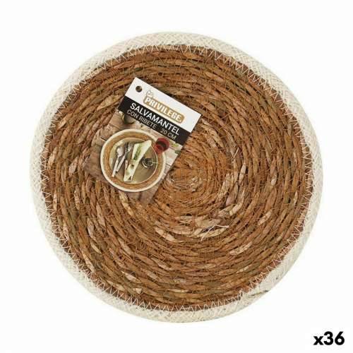 Podmetač Privilege Morske alge Smeđa Sa trimom Ø 20 cm (36 Jedinice) Cijena