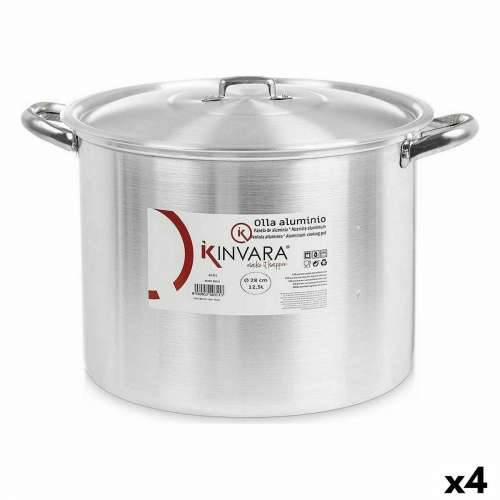 Lonac s Poklopcem Srebrna Aluminij 38 x 25 x 31 cm (4 kom.) Cijena