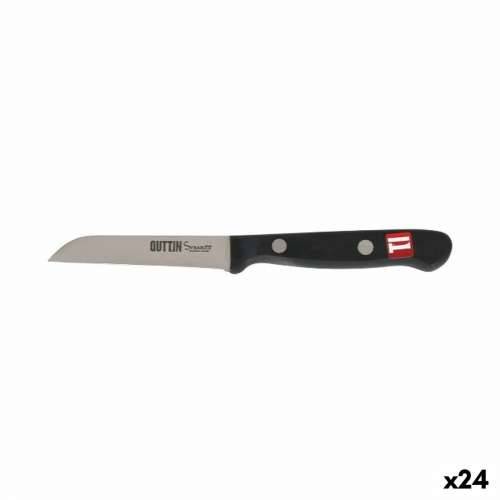 Nož za Guljenje Quttin Sybarite Crna Srebrna 8 cm (24 kom.) Cijena