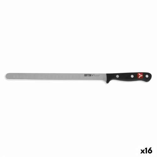 Nož za Pršut Quttin Sybarite Crna Srebrna 28 cm (16 kom.) Cijena