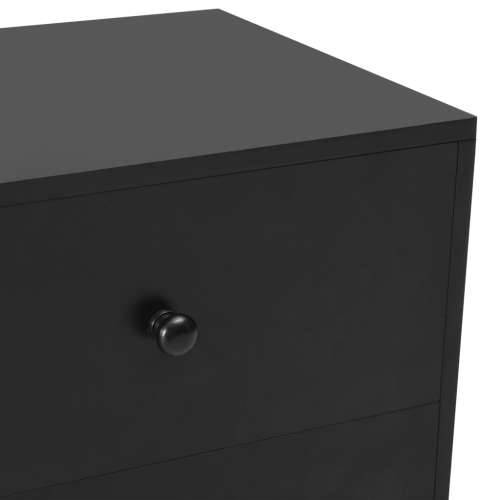 Noćni ormarići 2 kom crni 40 x 30 x 50 cm od masivne borovine - Crna 2 Cijena