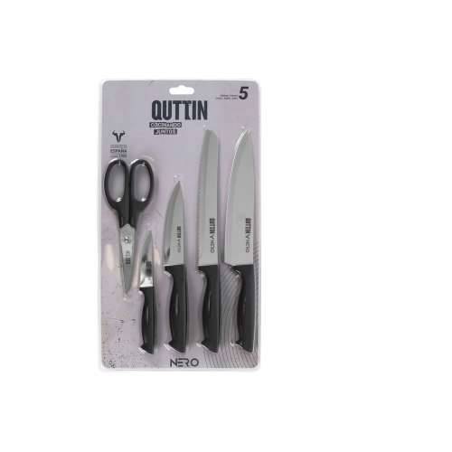 Kuhinjski Set Quttin Nero Crna 5 Dijelovi (4 kom.) Cijena