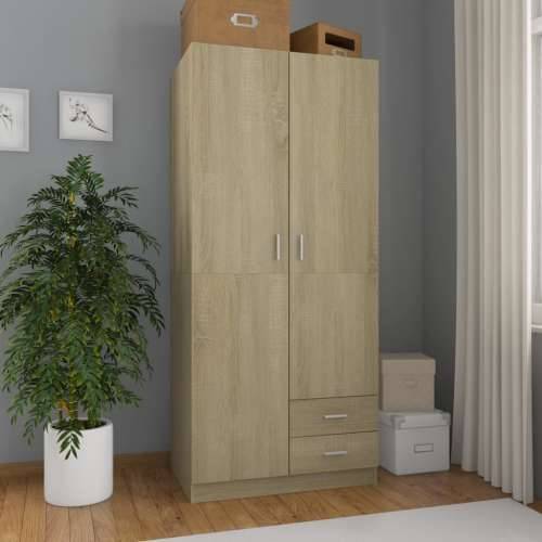 Ormar boja hrasta sonome 80 x 52 x 180 cm od konstruiranog drva - sonoma hrast 1 Cijena