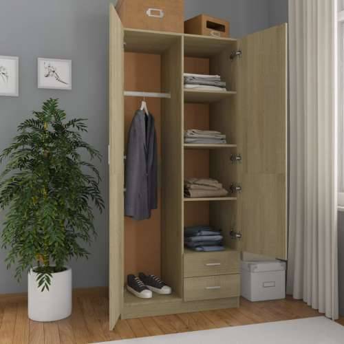Ormar boja hrasta sonome 80 x 52 x 180 cm od konstruiranog drva - sonoma hrast 1 Cijena