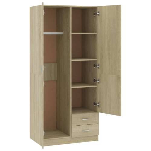 Ormar boja hrasta sonome 80 x 52 x 180 cm od konstruiranog drva - sonoma hrast 1 Cijena