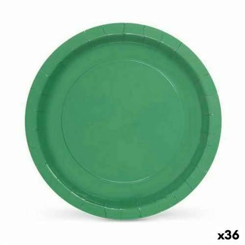 Set tanjura Algon Jednokratne Karton Zelena 10 Dijelovi 20 x 20 x 1,5 cm (36 Jedinice) Cijena
