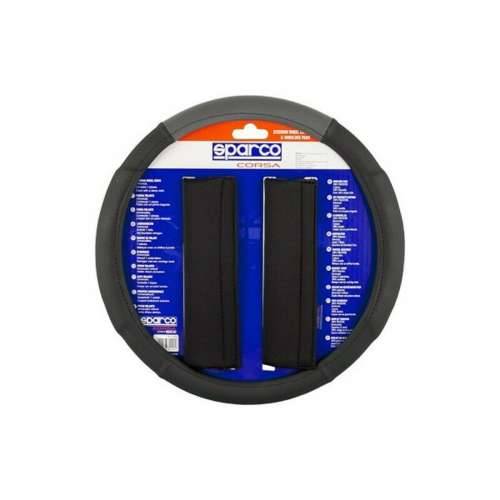 Prekrivač za volan + jastučići za pojas Sparco SPC1111 Universal Cijena