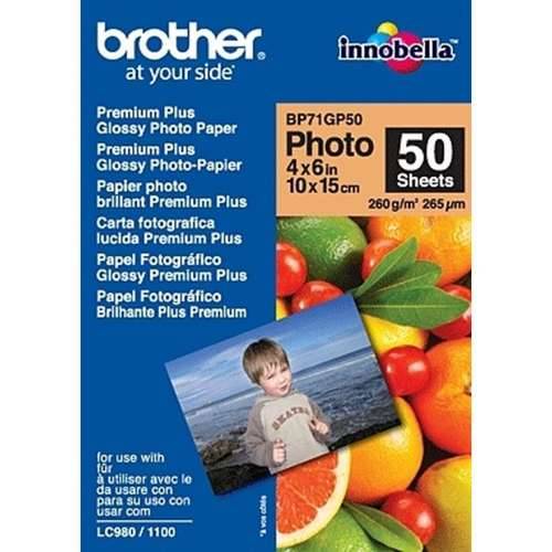 Fotografski Sjajni Papir Brother BP71GP50 50 Listovi 10 x 15 cm Cijena