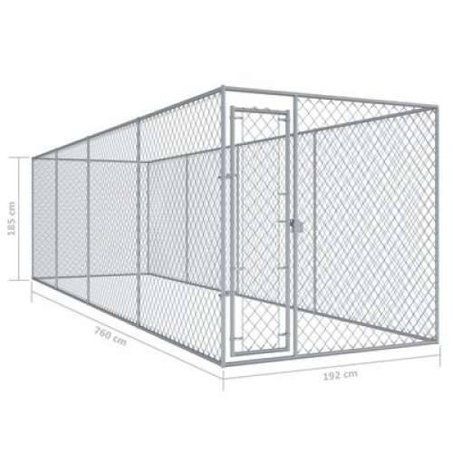 Vanjski kavez za pse 760 x 192 x 185 m Cijena