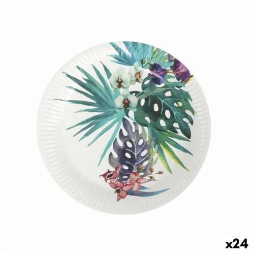 Set tanjura Algon Jednokratne Karton Tropsko 8 Dijelovi 23 cm (24 kom.) Cijena