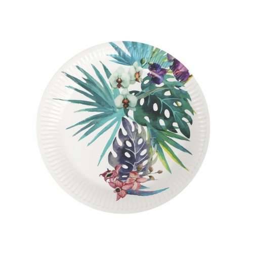 Set tanjura Algon Jednokratne Karton Tropsko 8 Dijelovi 23 cm (24 kom.) Cijena