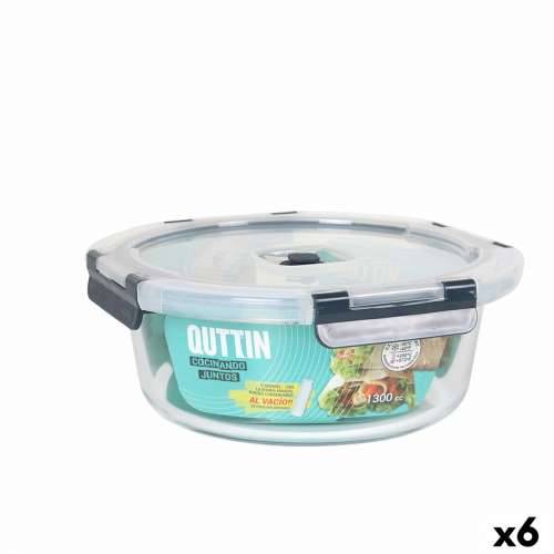 Hermetička Kutija za Ručak Quttin Okruglo 1,3 L (6 kom.) Cijena