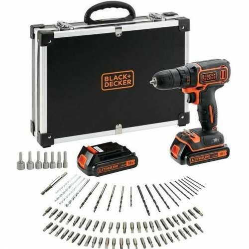 za uvrtanje Black & Decker BLACK+DECKER BDCDC18BAFC-QW Perceuse-visseuse sans fil, 18 V, Noir/orange Cijena
