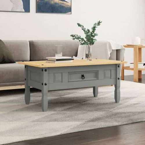 Stolić za kavu od borovine asortiman Corona sivi 100x55x44 cm - Siva 1 Cijena