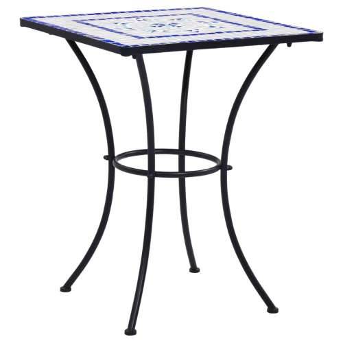 Bistro stolić s mozaikom plavo-bijeli 60 cm keramički Cijena