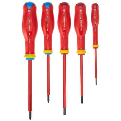 Set Odvijača Facom Protwist Isolated 1000V AT5VE.PB ravna Pozidriv 5 Dijelovi Cijena