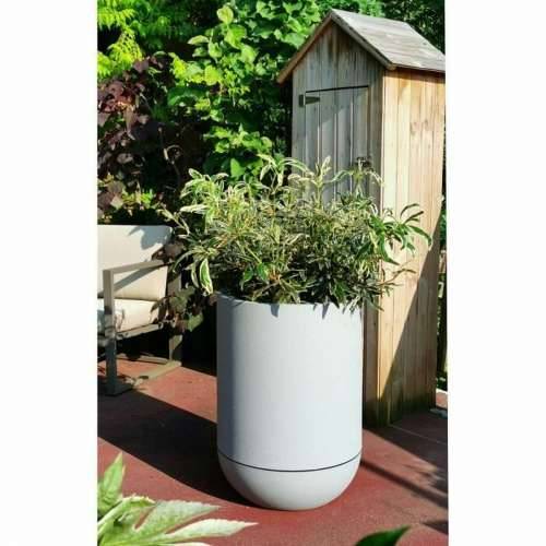 Tegla za biljke Riviera D40 Ø 40 cm Siva Kamen Plastika Okruglo Cijena