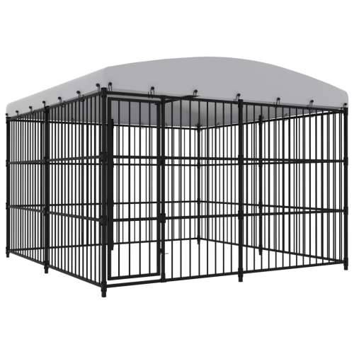 Vanjski kavez za pse s krovom 300 x 300 x 210 cm Cijena