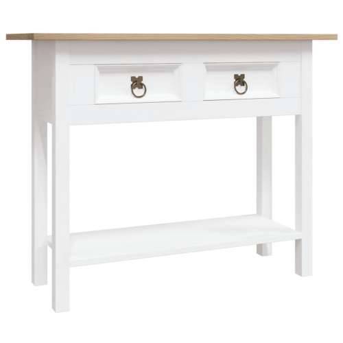 Konzolni stol borovina meksički stil Corona bijeli 90x34,5x73cm Cijena