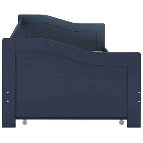 Okvir za krevet na razvlačenje od borovine sivi 90 x 200 cm Cijena