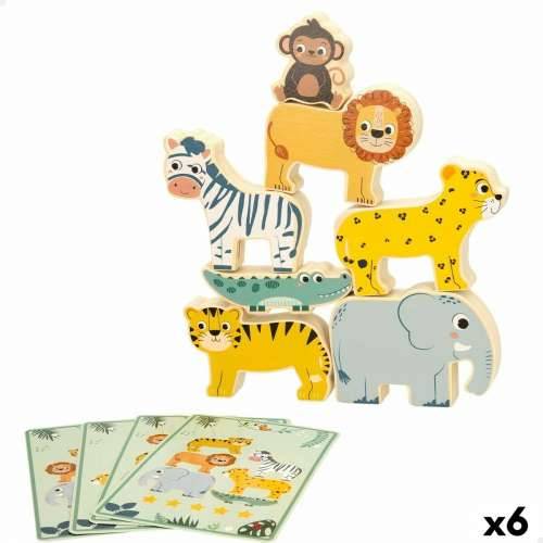 Igra Gradnje + Figurice Woomax Životinje 16 Dijelovi 7 x 7 x 1,5 cm (6 kom.) Cijena