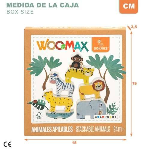 Igra Gradnje + Figurice Woomax Životinje 16 Dijelovi 7 x 7 x 1,5 cm (6 kom.) Cijena