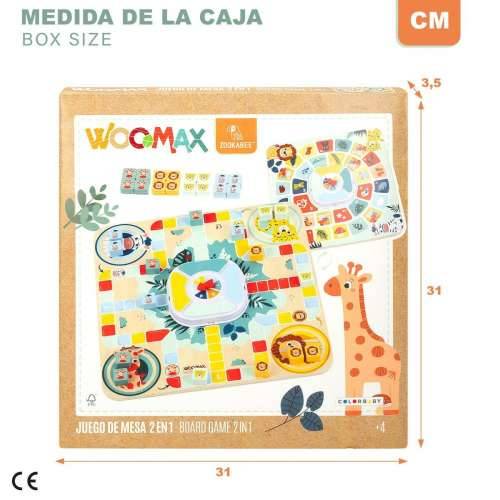 Tabla za Parchis i Igru Guske Woomax Zookabee 30 x 3 x 30 cm Children’s Životinje (6 kom.) Cijena