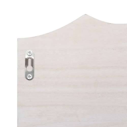 284231 Wall Mounted Coat Rack White 50x10x23 cm Wood - Bijela 50 x 10 x 23 cm 1 Cijena