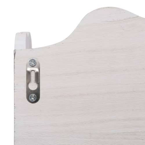 284235 Wall Mounted Coat Rack White 50x10x30 cm Wood - Bijela 50 x 10 x 30 cm 1 Cijena