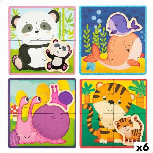 Dječje Puzzle Lisciani Giochi 16 x 1 x 16 cm Životinje 16 Dijelovi (6 kom.) Cijena