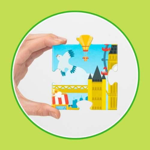 Edukativna Igra Lisciani Giochi Carotina Baby Happy English 4,5 x 14,5 x 3 cm Električni Puzzle (6 kom.) Cijena