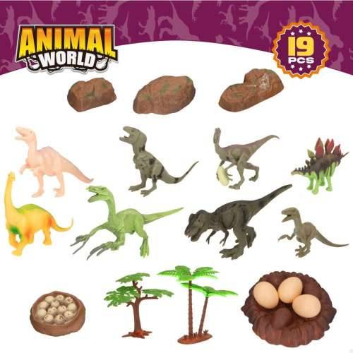 Playset Colorbaby 19 Dijelovi 6 kom. 17 x 9 x 6 cm dinosauri Cijena