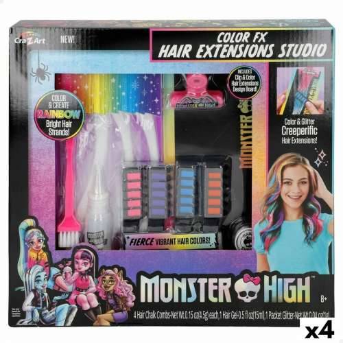 Frizerski Set Monster High Ekstenzije za Kosu (4 kom.) Cijena