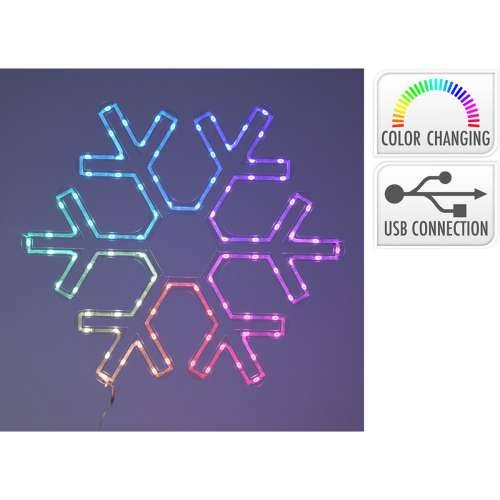 Božićni ukras Lifetime RGB Sniježne pahuljice 50 x 43 cm LED RGB Cijena
