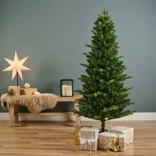 Pom de Crăciun Everlands Killington Zelena PVC Metal polistiren Jela Ø 93 x 180 cm Cijena