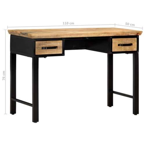 Pisaći stol 110 x 50 x 76 cm od masivnog drva manga Cijena