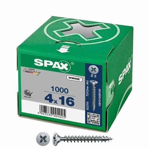 Kutija za vijke SPAX Wirox Z2 Ravna glava 4,0 x 16 mm 1000 Unidades Cijena