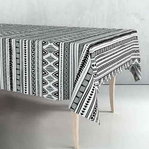 Stolnjak u roli Exma Bijela Crna 140 cm x 25 m Cijena
