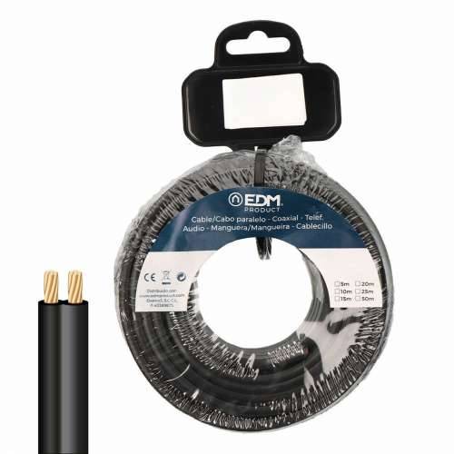 Ravni paralelni kabel EDM 28713 Crna 15 m 2 x 0,75 mm Cijena