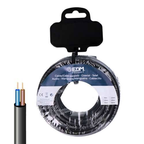 Crijevo za električni kabel EDM 28724 Crna 2 x 0,75 mm 10 m H05VV-F Cijena