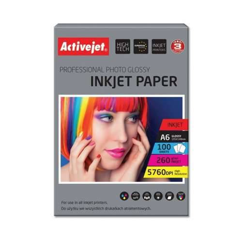 Fotografski Sjajni Papir Activejet AP6-260GR100 A6 100 Listovi Cijena