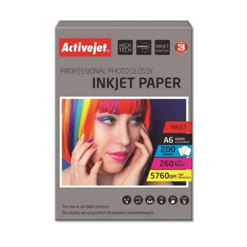 Fotografski Sjajni Papir Activejet AP6-260GR200 A6 200 Listovi Cijena