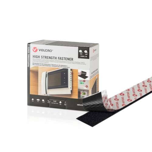 Dvostrana traka Velcro Crna 50 mm x 5 m Ekstra jako Cijena