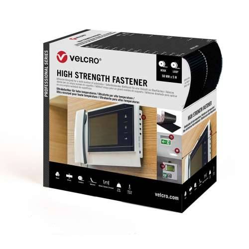 Dvostrana traka Velcro Crna 50 mm x 5 m Ekstra jako Cijena